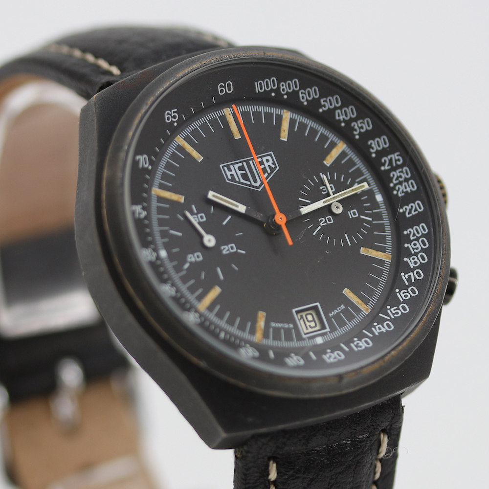 Heuer Big Shield Chronograph PVD 