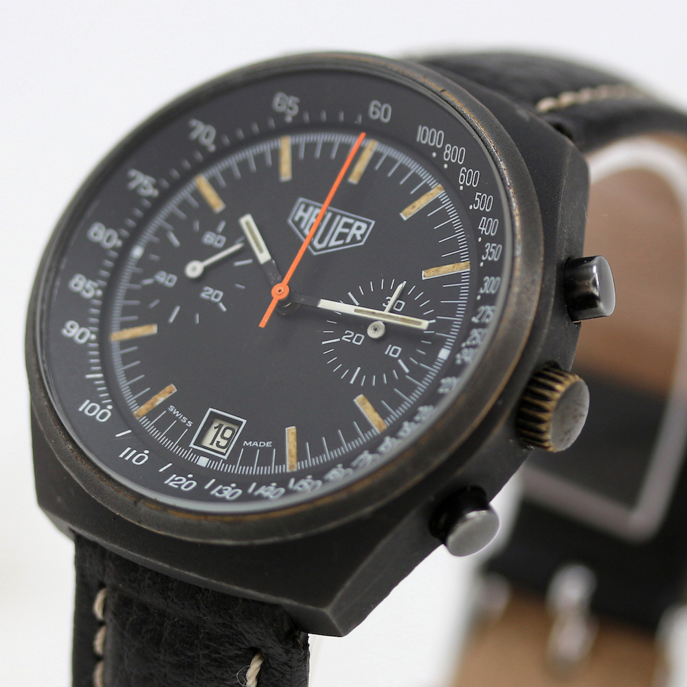 Heuer Big Shield Chronograph PVD 